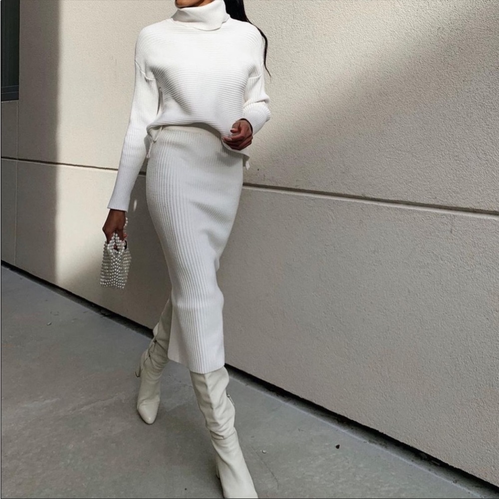 Zara sweater and skirt